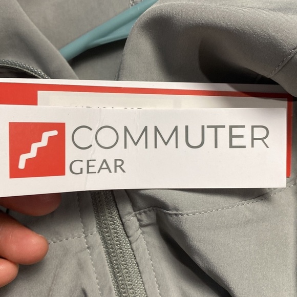 Commuter Gear Men's Grey Rain Jacket, Packable Jacket / Size-Large - Picture 7 of 13